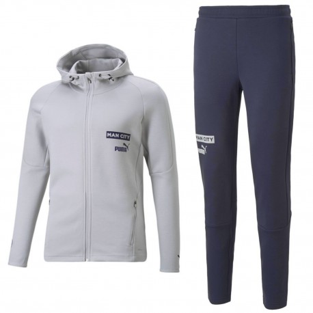 Survêtement presentation casual Manchester City 2022/23 gris/bleu - Puma