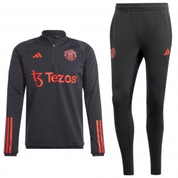 Tuta tecnica da allenamento nera Manchester United 2023/24 - Adidas