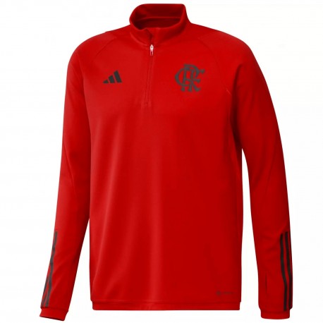 Sudadera tecnica roja de entreno CR Flamengo 2023/24 - Adidas