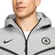 Giacca rappresentanza grigia Chelsea Tech Fleece 2023/24 - Nike