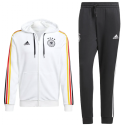 Tuta da rappresentanza Germania Casual 3s 2024/25 bianco/nero - Adidas