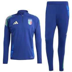 Italy football navy training technical tracksuit 2024/25 - Adidas