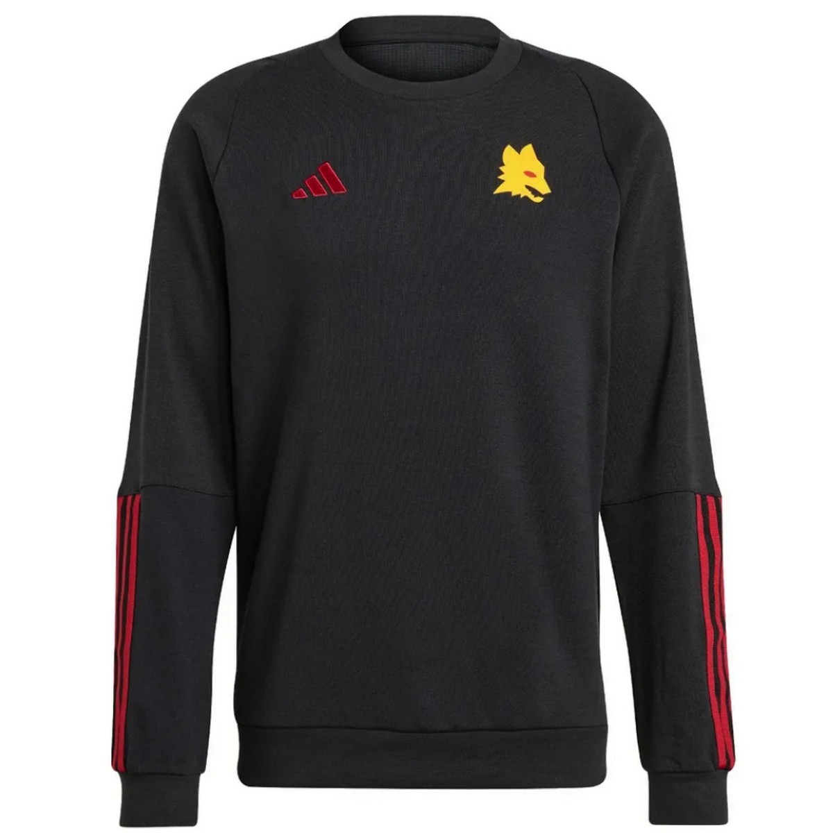 AS Roma black training presentation sweatshirt 2023/24 - Adidas