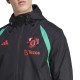Veste coupe pluie d'entrainement Manchester United 2023/24 noir - Adidas