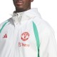 Manchester United white training rain jacket 2023/24 - Adidas
