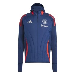 Felpa da allenamento Winter blu Manchester United 2024/25 - Adidas