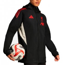 Liverpool FC black training rain jacket 2025/26 - Adidas