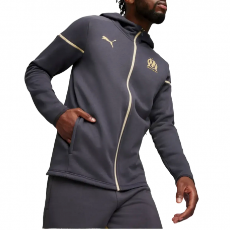 Tuta da rappresentanza casual grigia Olympique Marsiglia 2024  - Puma
