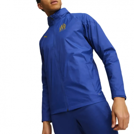 Olympique Marseille technical regenjacke 2024 blau - Puma