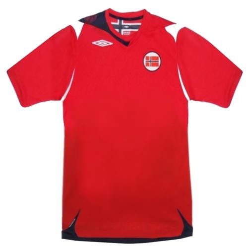 Maillot Umbro Norvège 2006-2008 Taille L Domicile Rouge