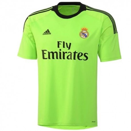 Adidas Real Madrid equipación portero verde fluor 23/24 kit 8-14 Años  Ib0020