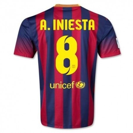 FC Barcelona Home Fußball Trikot 2013/14 A. Iniesta 8-Nike