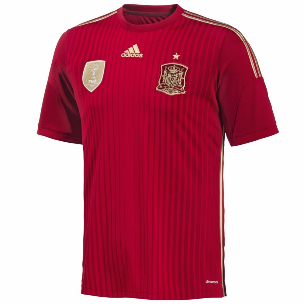 Spain national team Home football shirt 2014/15 Adidas