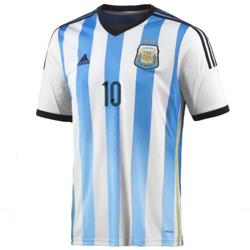 Argentina Home football shirt 2014/15 Messi 10 - Adidas - SportingPlus ...