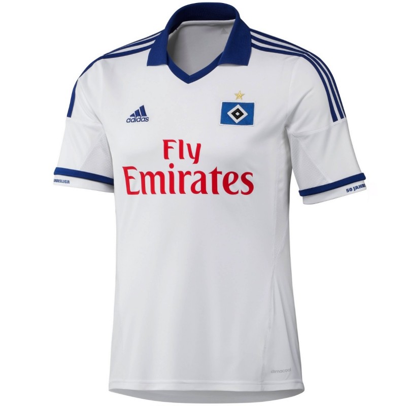 Maillot Extérieur Hamburger SV 2015/2016 - Adidas, Taille S, Bleu, édition Joueur