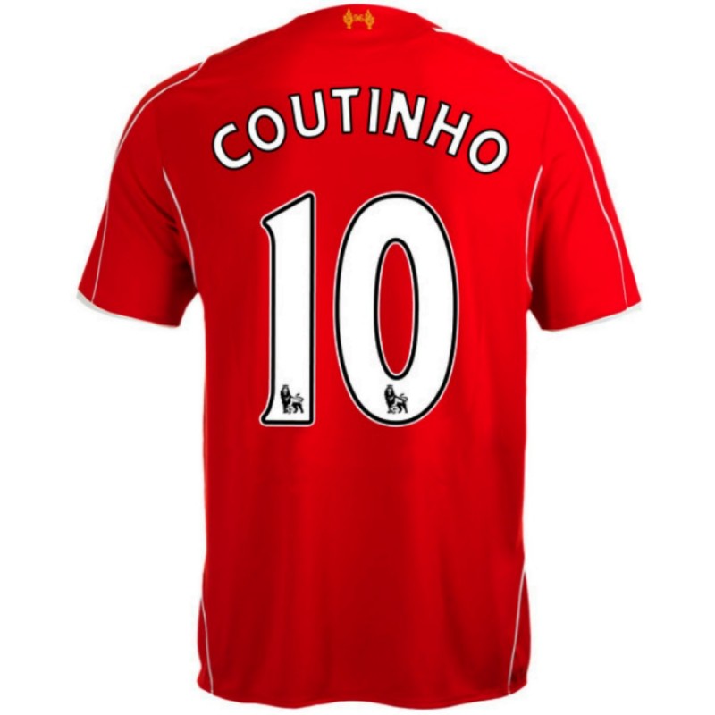 Liverpool FC Home soccer jersey 2014/15 Coutinho 10 ...