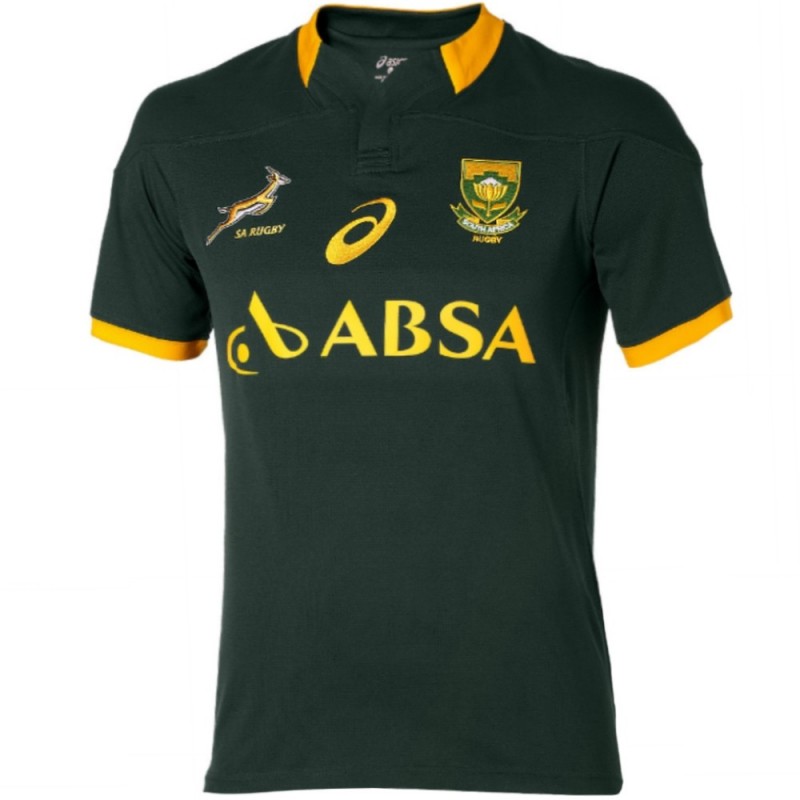 South Africa Springboks Home rugby jersey 2014/15 - Asics ...