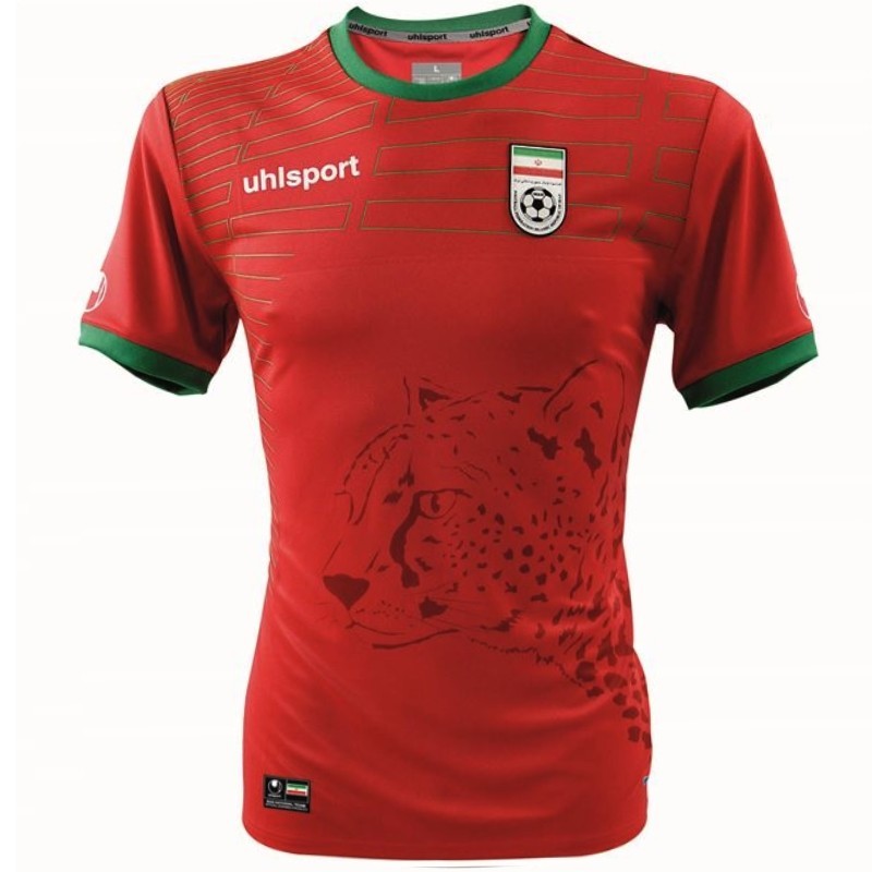 WM 2018 Trikot Fußball T-Shirt Ringer Iran ALL-10 Rot 