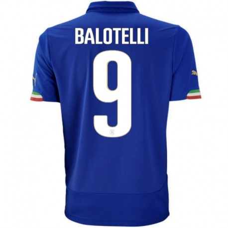 Italy national team Home football shirt 2014/15 Balotelli 9 - Puma