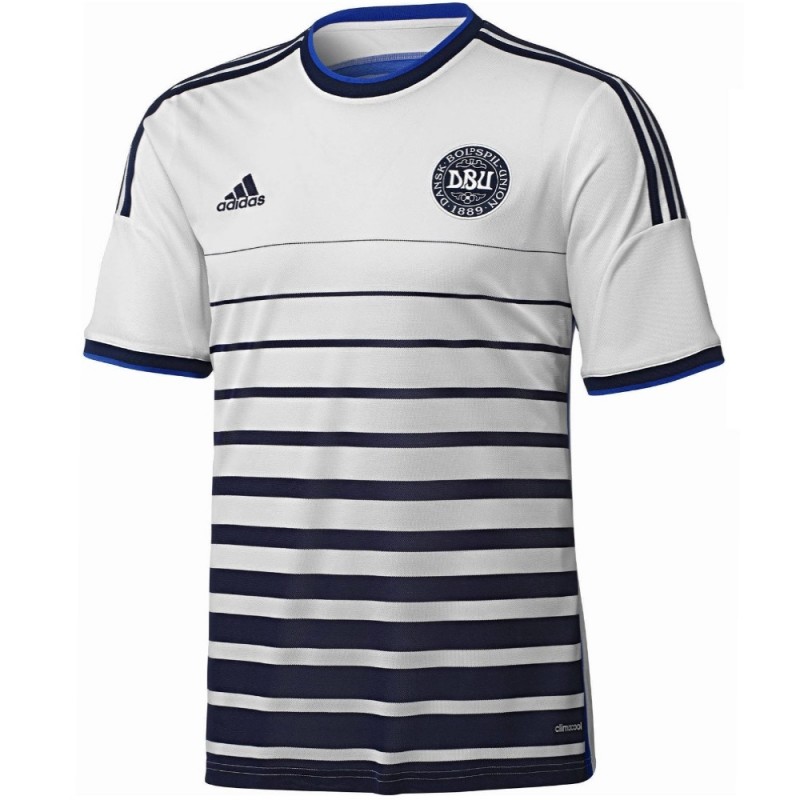 Maillot Extérieur Danemark 2007/08 - Taille L - #15 - Adidas - État Moyen