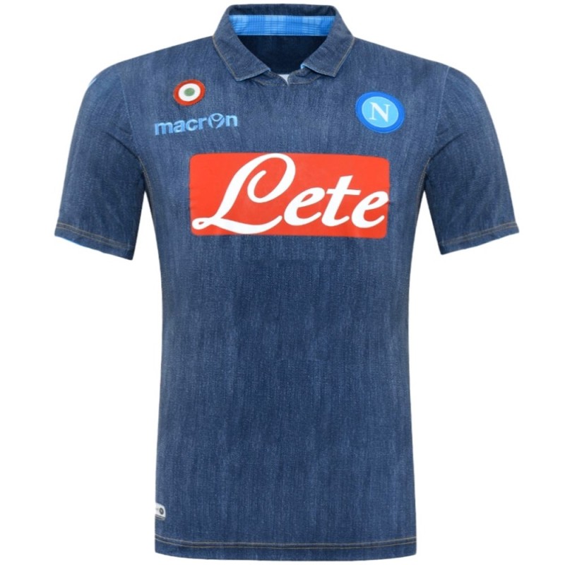 SSC Napoli camiseta de futbol segunda 2014/15 - Macron - SportingPlus ...