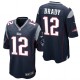 New England Patriots Shirt  Home - 12 Brady Nike