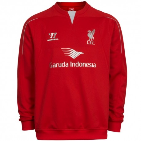 Sudadera de entrenamiento roja FC Liverpool 2014/15 - Warrior