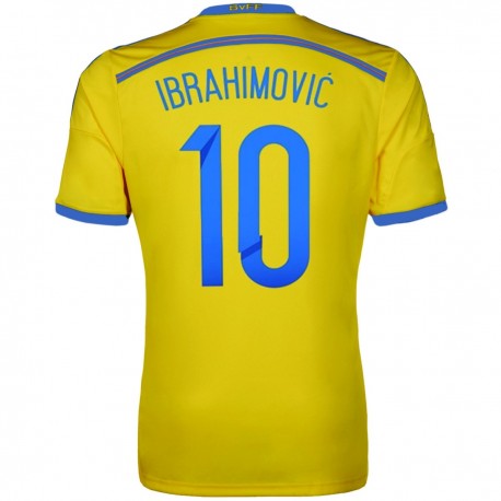 Sweden Home shirt 2015 Ibrahimovic 10 