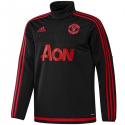 Felpa tecnica allenamento nera Manchester United 2015/16 - Adidas