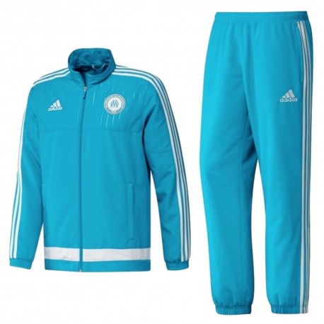 Olympique de Marseille Präsentation Trainingsanzug 2015/16 blau - Adidas