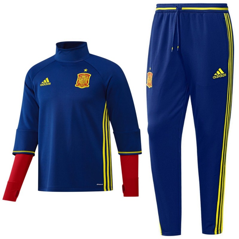 Spanien Fußball Tech Trainingsanzug Euro 2016 blau ...