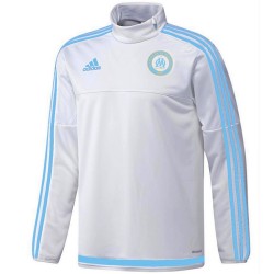 Sudadera tecnica blanca entreno Olympique Marsella 2015/16 - Adidas