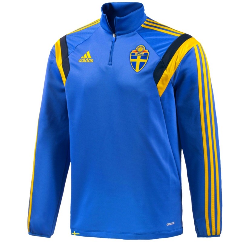 Felpa tecnica allenamento Nazionale Svezia 2014 Adidas SportingPlus Passion for Sport