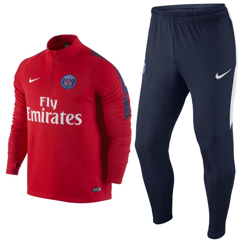 PSG Paris Saint-Germain Tech Trainingsanzug 2016 rot ...