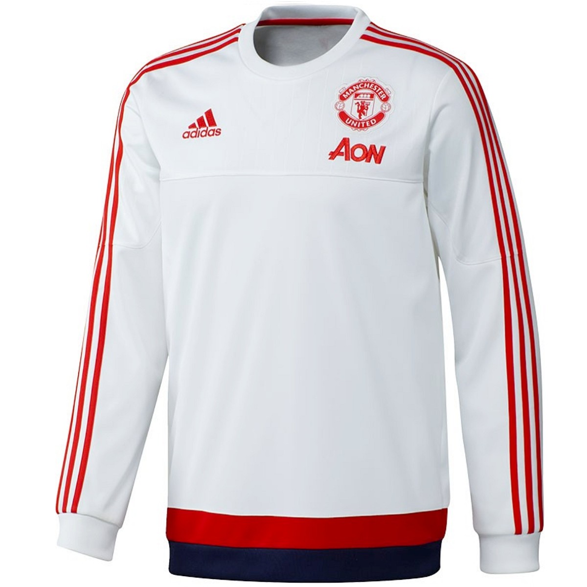 Rápido Cuadrante suficiente Sudadera de entrenamiento blanca Manchester United 2016 - Adidas -  SportingPlus.net