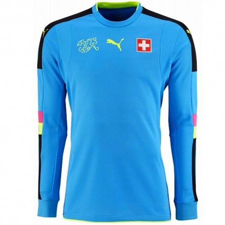 Maillot de foot Suisse gardien de but 2016/17 light bleu - Puma