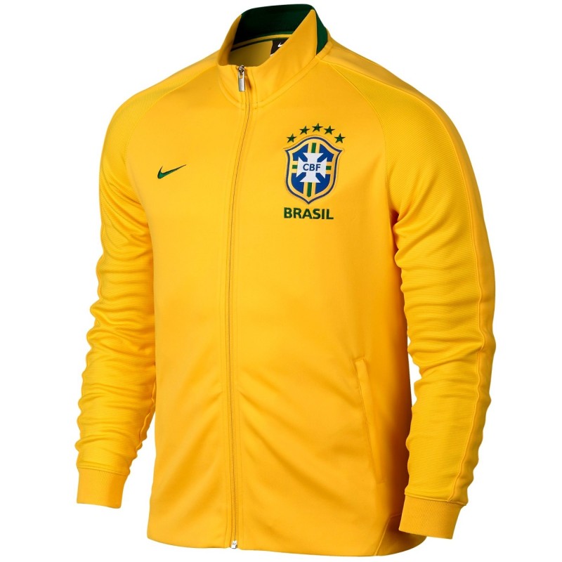 Brazil football N98 presentation jacket 2016/17 yellow - Nike ...