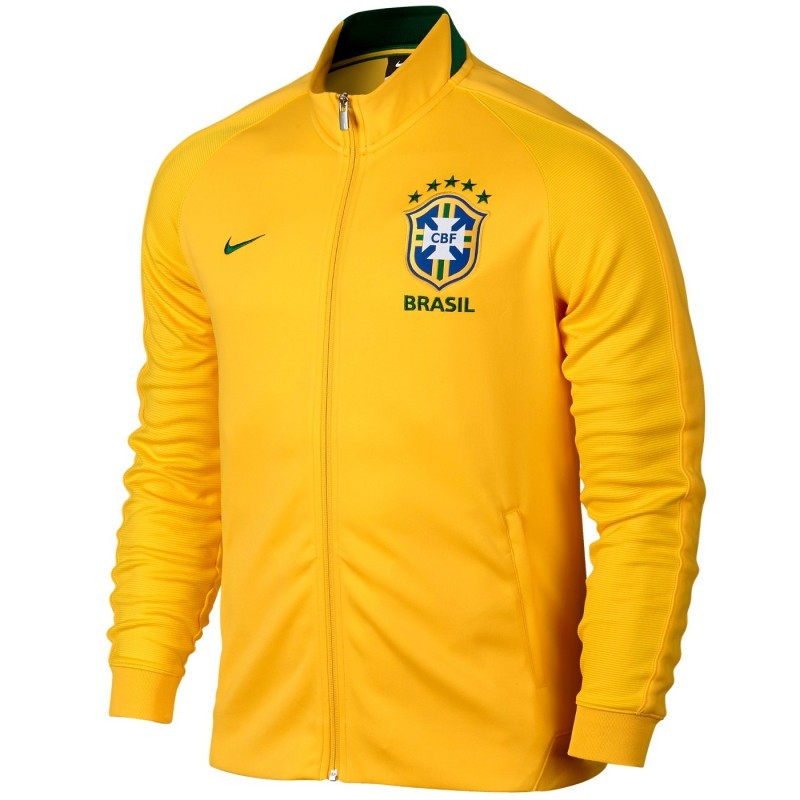Veste De Presentation N98 Bresil 2016 17 Jaune Nike SportingPlus Veste De Presentation N98 Bresil 2016 17 Jaune Nike SportingPlus