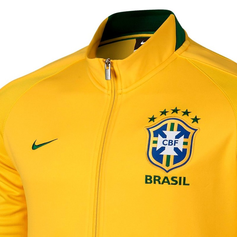 Brasilien Fussball N98 präsentationsjacke 2016/17 gelb - Nike 