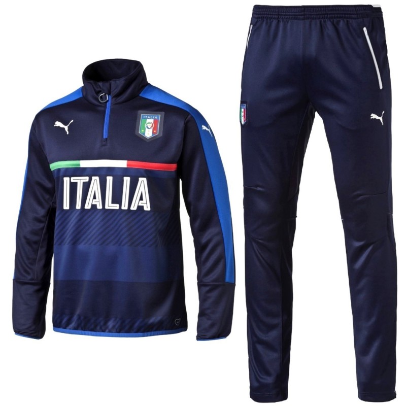 Tuta tecnica allenamento nazionale Italia 2016 17 navy Puma SportingPlus