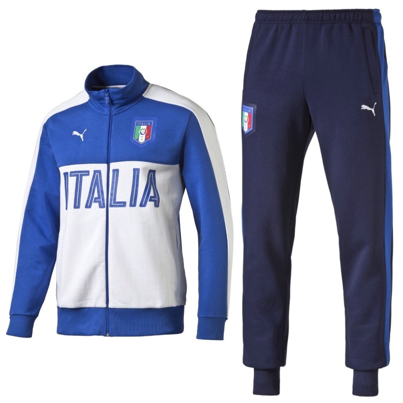 Desafío Pais de Ciudadania doble Italia chandal de presentacion Fan algodon 2016/17 blanca - Puma -  SportingPlus.net