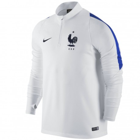 Tech sweat top d'entrainement France 2016/17 blanc - Nike