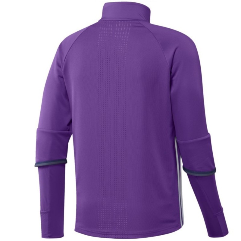 Sudadera tecnica entreno Real Madrid 2016 17 violeta Adidas