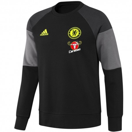 Sweat top d'entrainement Chelsea 2016/17 noir - Adidas