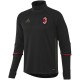 Sweat tech top d'entrainement AC Milan 2016/17 noir - Adidas