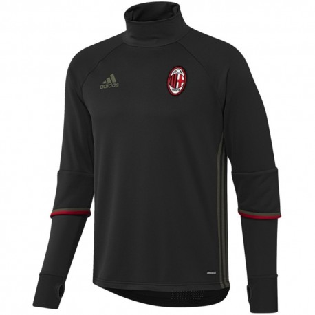 Felpa tecnica nera allenamento AC Milan 2016/17 - Adidas
