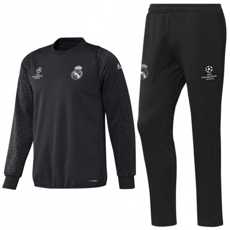 Chandal de entreno Real Madrid Champions League 2016/17 carbon - Adidas