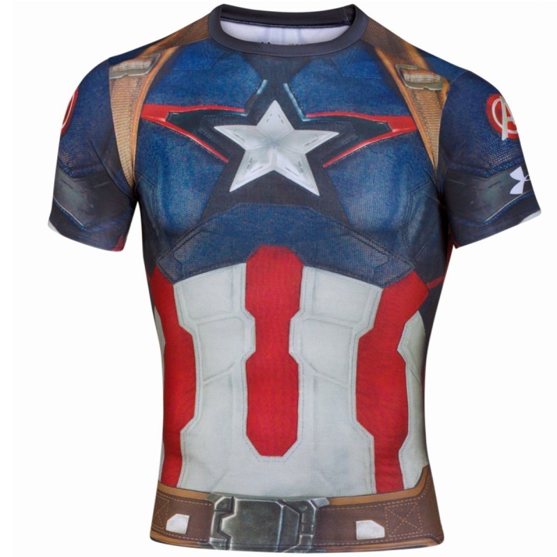 under armor captain america shirt