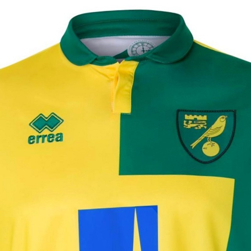 Norwich City Fc Home Fussball Trikot 2015 16 Errea Sportingplus Net