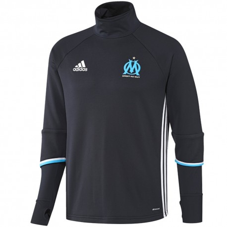 Tech sweat top d'entrainement Olympique Marseille 2016/17 bleu - Adidas